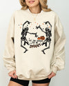 Tis The Season Spooky Skeleton Ghost Western Witch Skull Aesthetic Meme Halloween Costume Sweatshirt