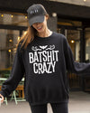 Batshit Crazy Skeletons Ghost Western Witch Skull Aesthetic Meme Halloween Costume Sweatshirt