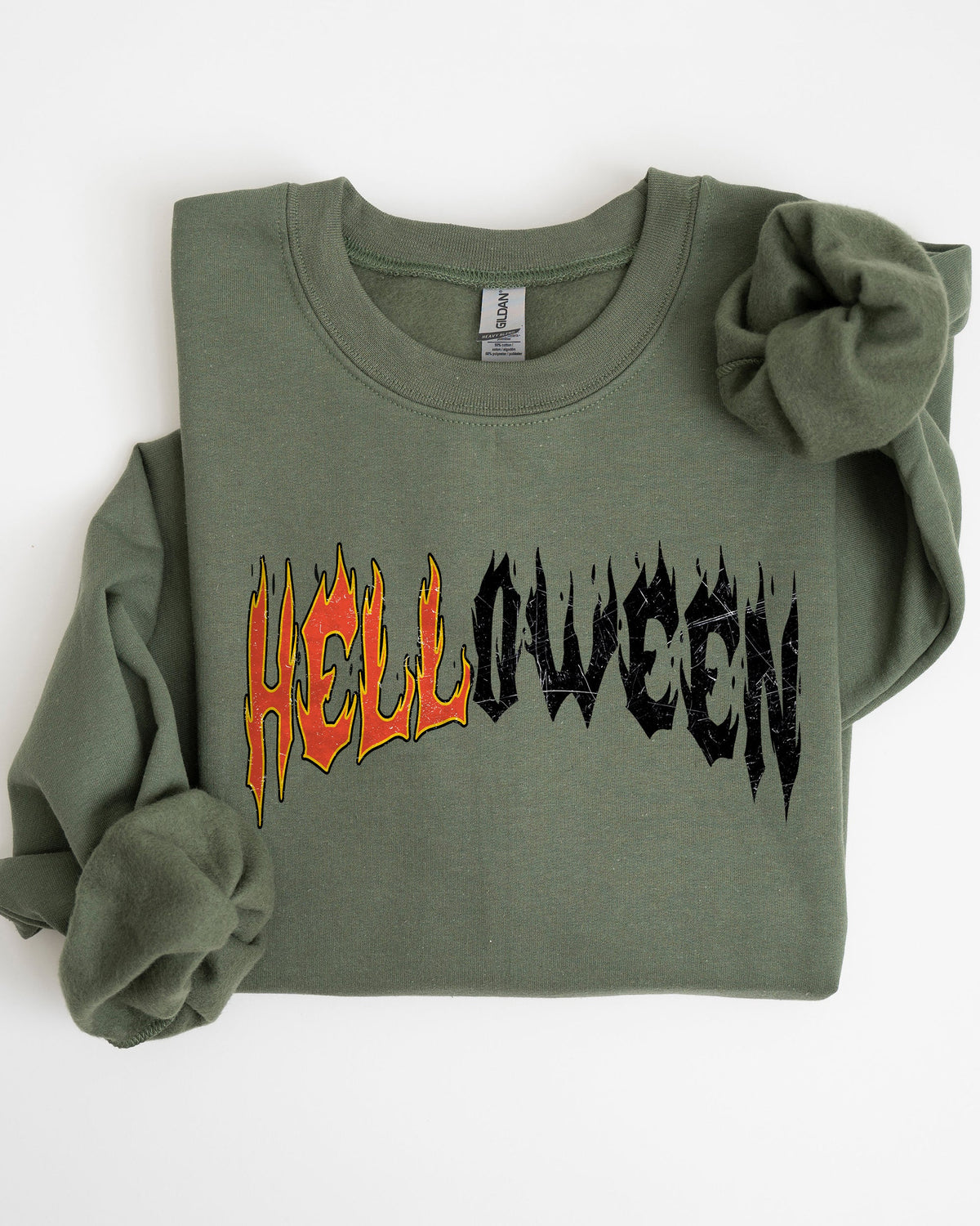 Helloween Skeleton Ghost Western Witch Skull Meme Halloween Costume Retro Edition Sweatshirt