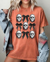 Masks and Bows Ghost Spooky Skeleton Witch Halloween Meme Costume Comfort Colors Tee