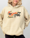 Pumpkin Head Sleigh Santa Skeleton Ghost Spooky Skull Western Witch Halloween Costume Meme Hoodie