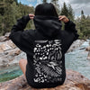 Vintage Fern Illustration Botanical Nature Inspired Woodland Foliage Hand Drawn Sketch Garden Scene Hoodie