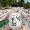 Boho Art Nouveau Flowers With Bold Ornamental Motifs And Elegant Flowing Lines Vintage Inspired Design Hoodie