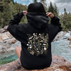 Delicate Wildflowers, Forest Meadow, Pressed Flowers, Botanical Floral Art Graphic Hoodie