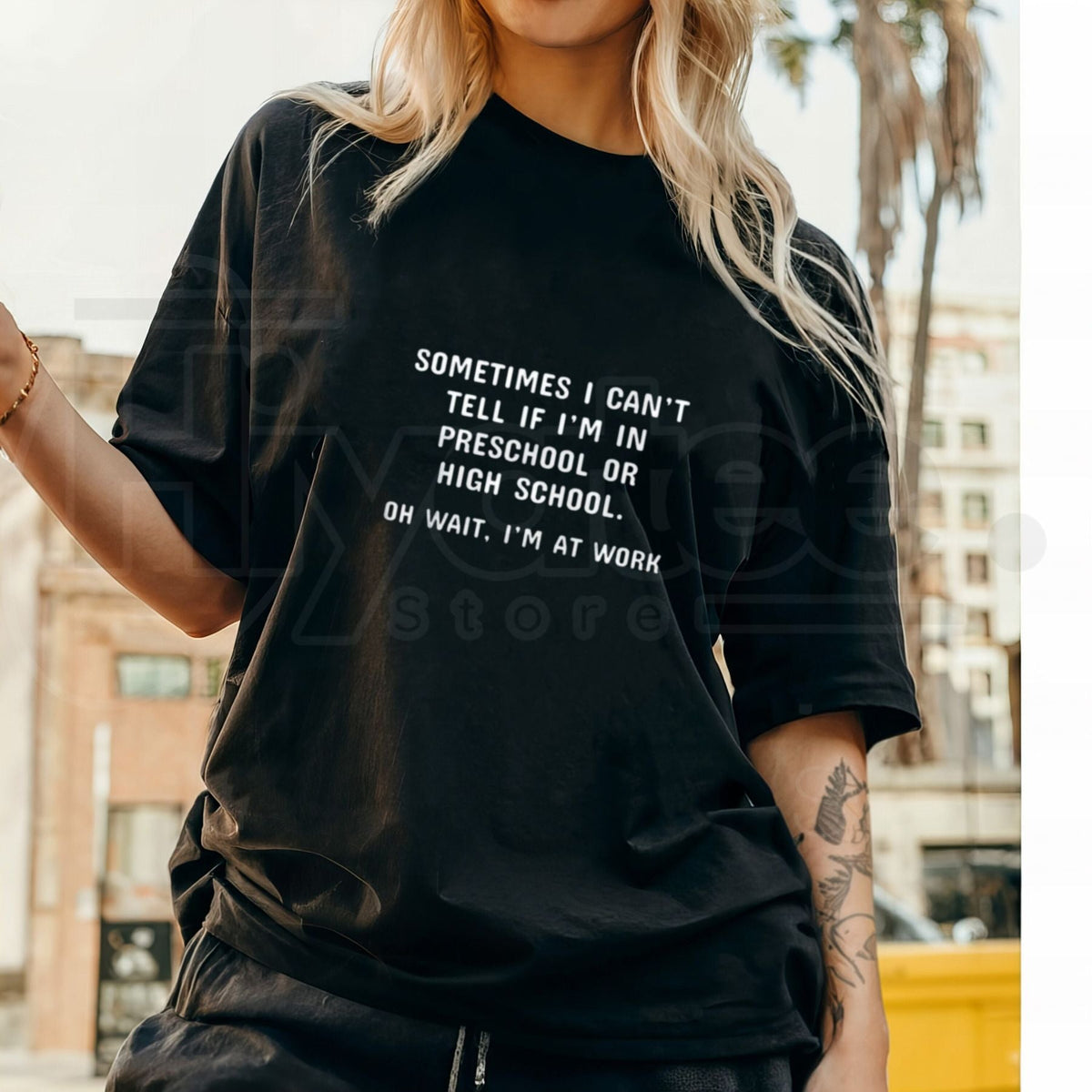 "Office Humor" Funny Corporate Quote – Premium 100% Cotton Black Top