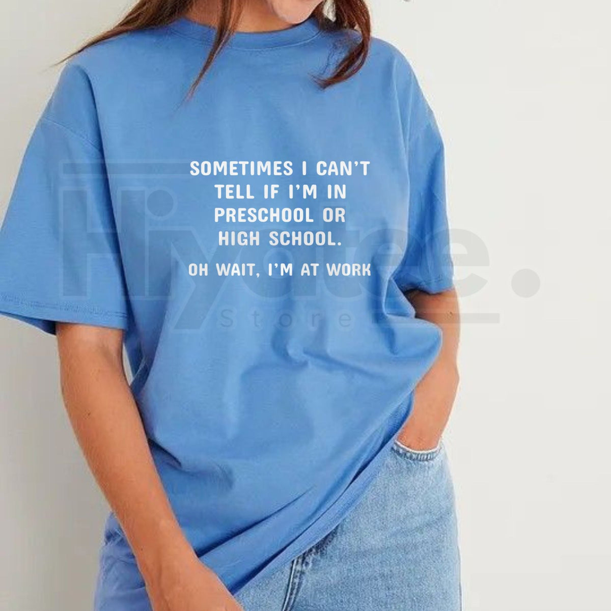 "Office Humor" Sarcastic Quote – Premium 100% Cotton Crew Neck Casual Top