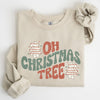 Oh Christmas Tree, Cakes, Snacks, Santa, Xmas, Winter, Festive Holiday Cheer Sweatshirt