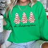 Oh Christmas Tree Snack Little Debbie Christmas Cozy Seasonal Favorite Holiday Plush Sweatshirt