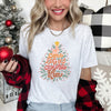 Oh Come Let Us Adore Him Retro Christmas Sign Religious Nativity Scene Inspirational Holiday Faith Graphic Tee