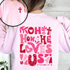 Oh How He Loves Us Front And Back Christian Religious Bible Verse Faith Based Sweatshirt