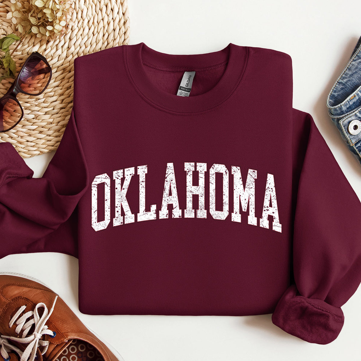 Oklahoma Football Game Day Tailgate Big Game Touchdown University State Sweatshirt