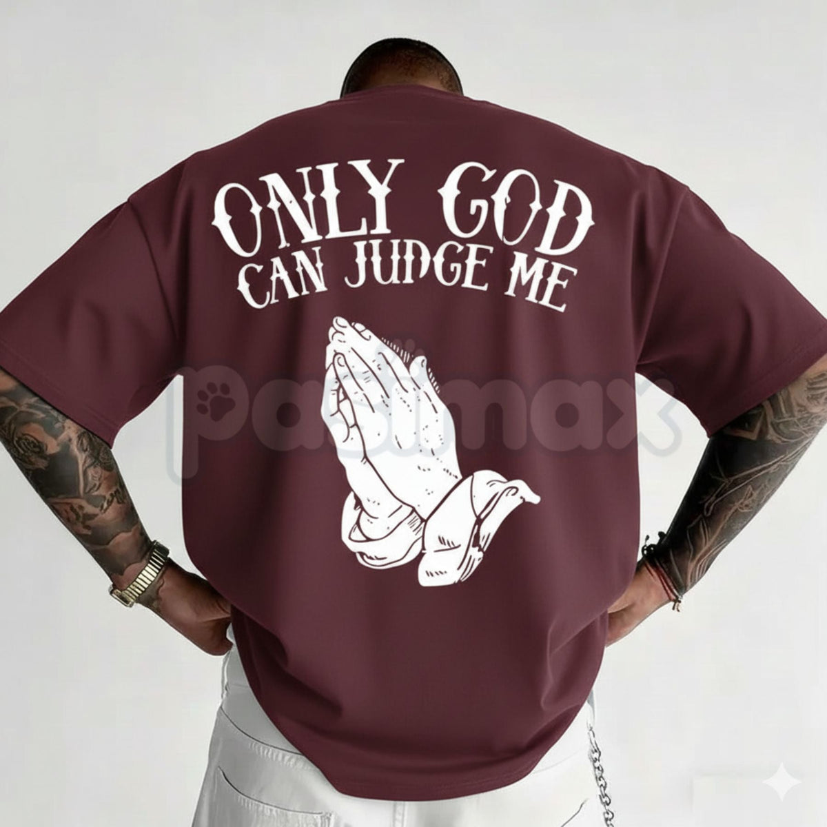 "Only God Can Judge Me" Graphic T-Shirt - Inspirational Faith Streetwear Tee, Bold Spiritual Statement Shirt, Classic Urban Legend Graphic Apparel
