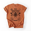 Ouija Board Spooky Tarot Halloween Witch Moonlight Seance Mystic Symbols Night Sky Hauntings Comfort Colors Tee