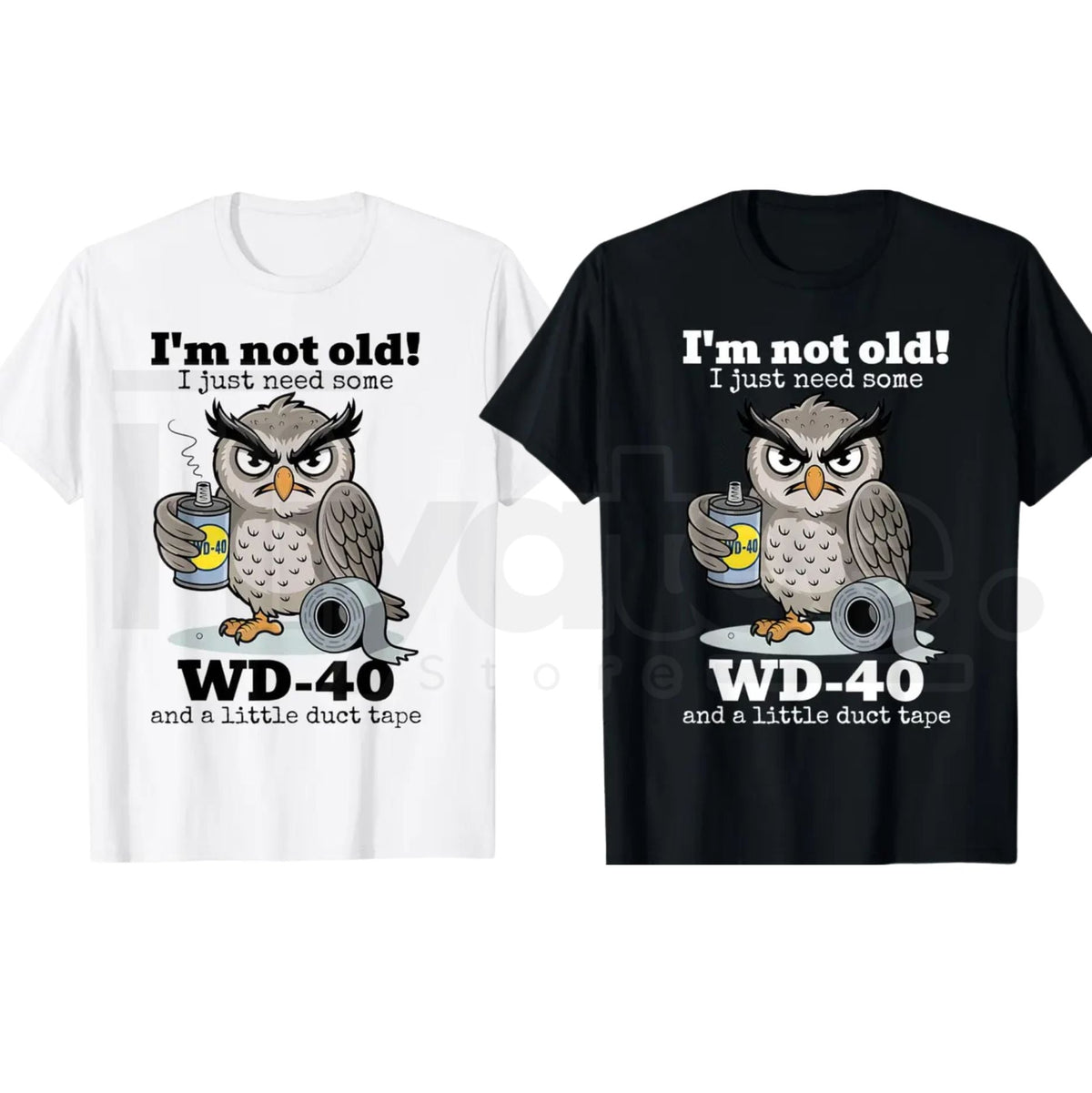 "Owl: I'm Not Old" – Funny Wise Owl Sarcastic Graphic Top