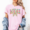 Painted Mama Dalmatian Print Bow Ribbon Coquette Mother's Day Design Comfort Colors Tee