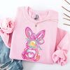 Painted Pastel Bunny Easter Jesus Rabbit Holiday Celebration Illustration Sweatshirt
