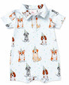 Party Pups Polo Shorty One-Piece