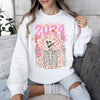 Party Like It's 2024 Skeleton New Year's Celebration Edition Premium Sweatshirt