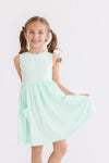 Pastel Green Tank Pocket Twirl Dress