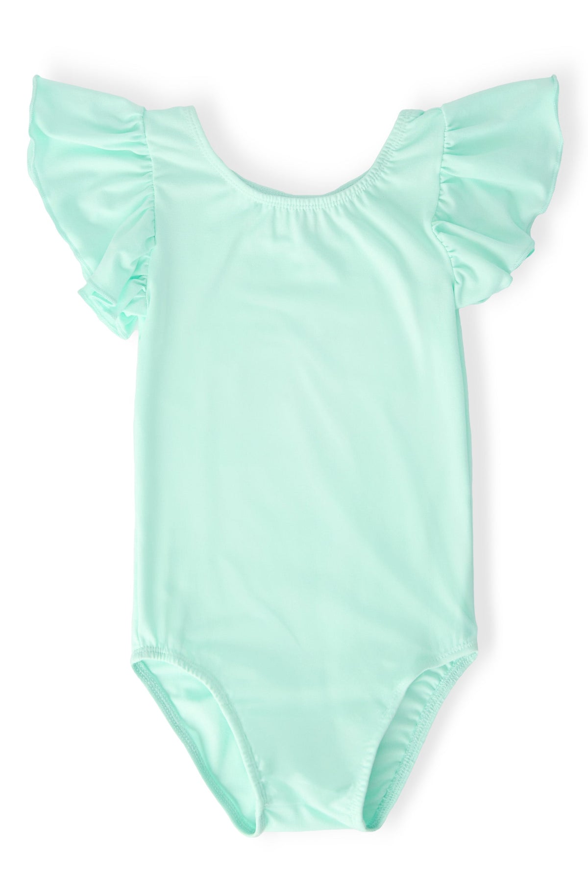 Pastel Green S/S Flutter Sleeve Leotard
