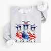 Patriotic Hippie Goats 4th Of July Celebration Edition Hand Drawn Graphic Sweatshirt
