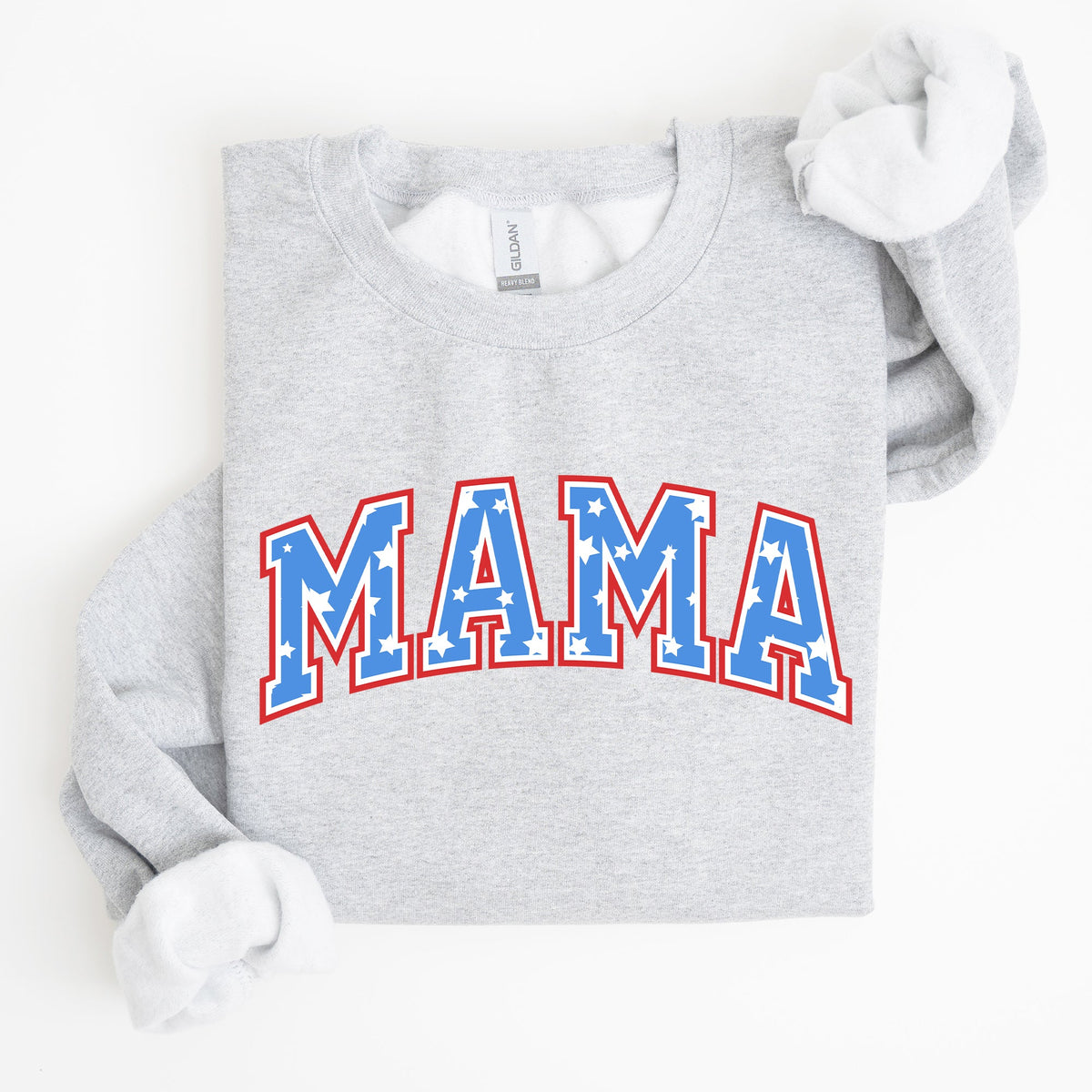 Patriotic Mama Stars and Stripes 4th of July Celebration Edition Sweatshirt