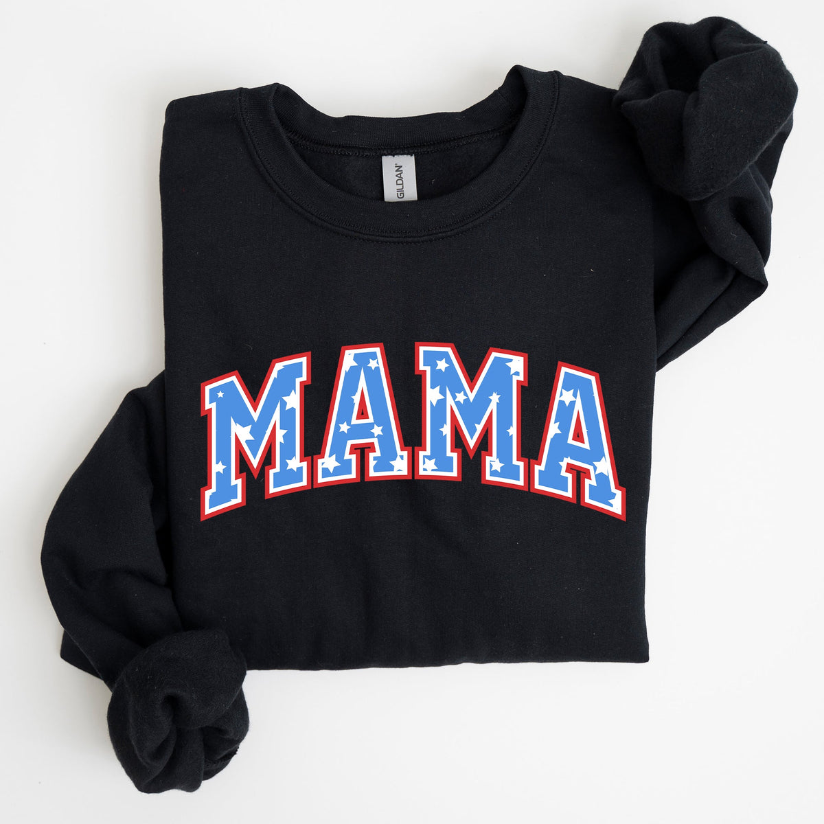 Patriotic Mama Stars and Stripes 4th of July Celebration Edition Sweatshirt