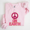 Peace On Earth Christmas Positivity Snow Santa Xmas Joyful Holiday Cheer For All Sweatshirt