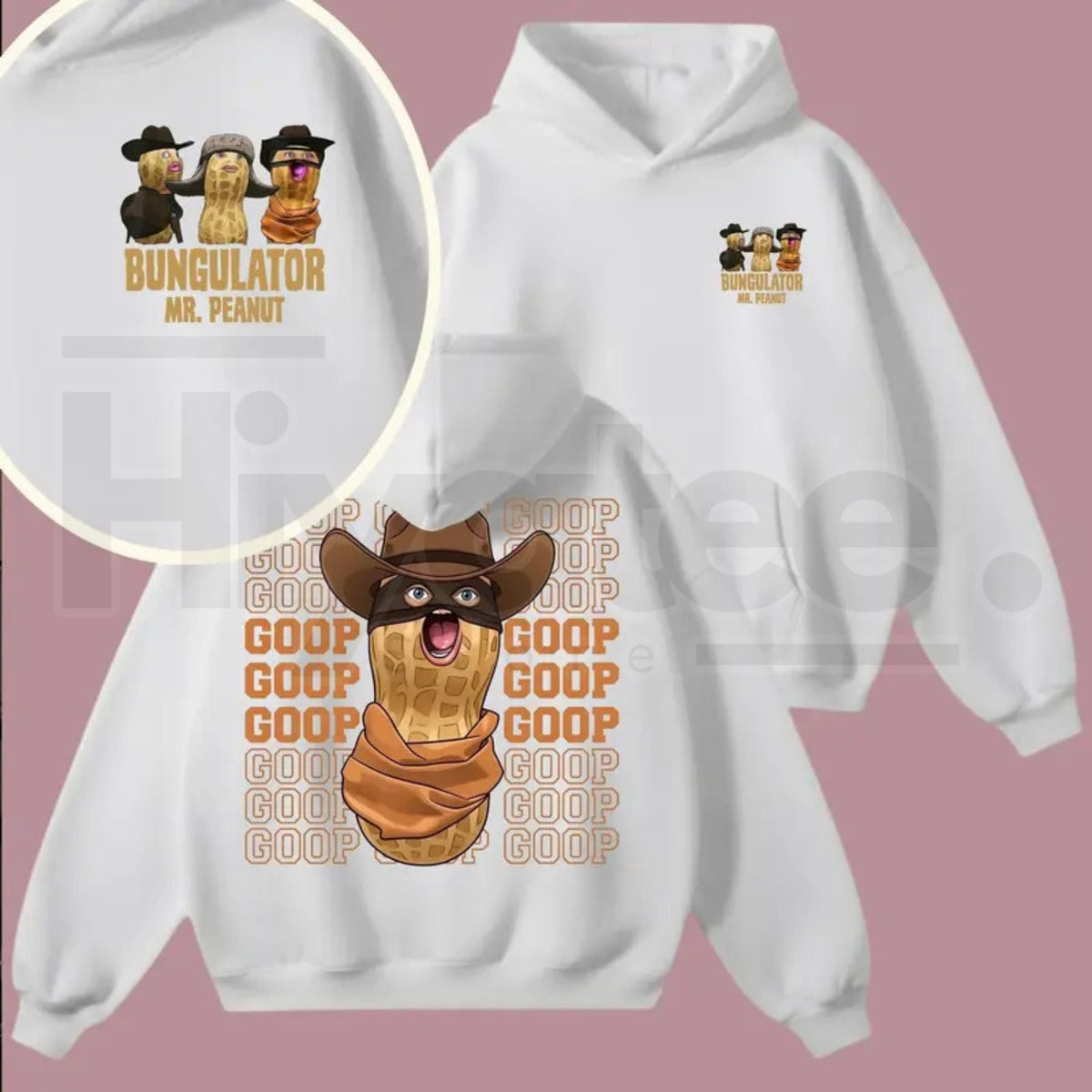 Peanut Bungulator Goop Hoodie – Funny Cowboy Peanut Graphic Pullover