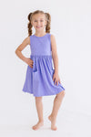 Periwinkle Pocket Tank Twirl Dress