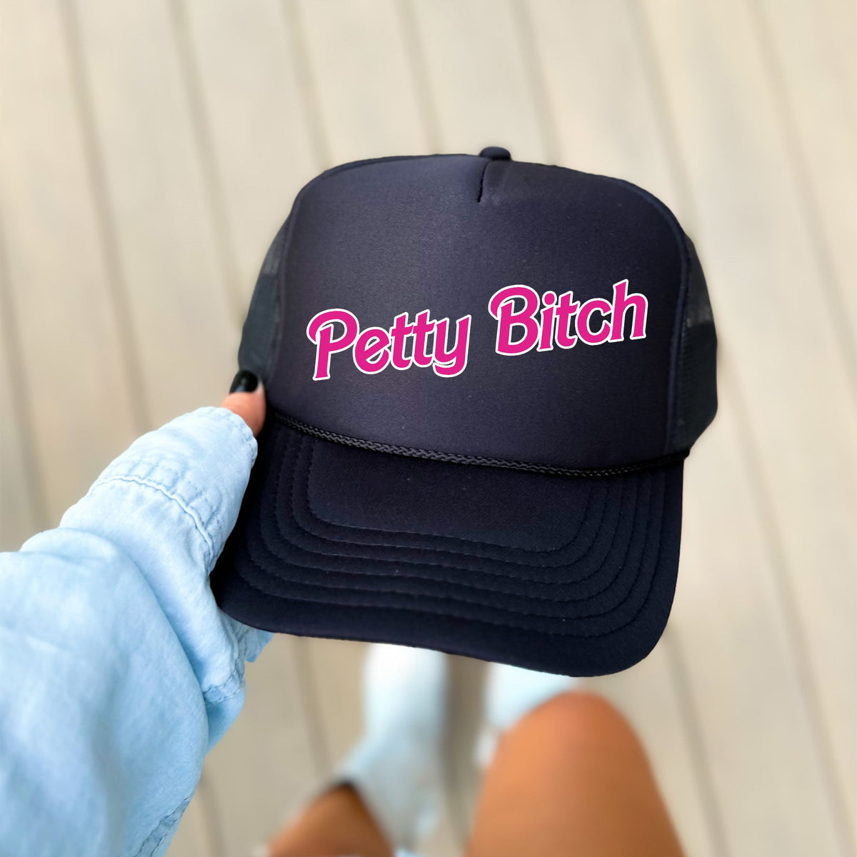 Petty Bitch Sassy Funny Attitude Quote Bold Witty Anti Hero Vibe Expressive Humor For Everyday Wear Trucker Hat