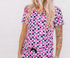 MAMA V-NECK- Millie Magic (Pink)