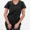 MAMA V-NECK- Midnight Snow Wash