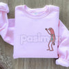 Pim & Charlie Smiling Friends Embroidered Crewneck – Funny Animation Sweatshirt