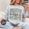 Plaid Cozy Sweatshirt: Trendy Women's Winter Sweater, Warm Flannel Aesthetic Pullover, Cozy Plaid Crewneck