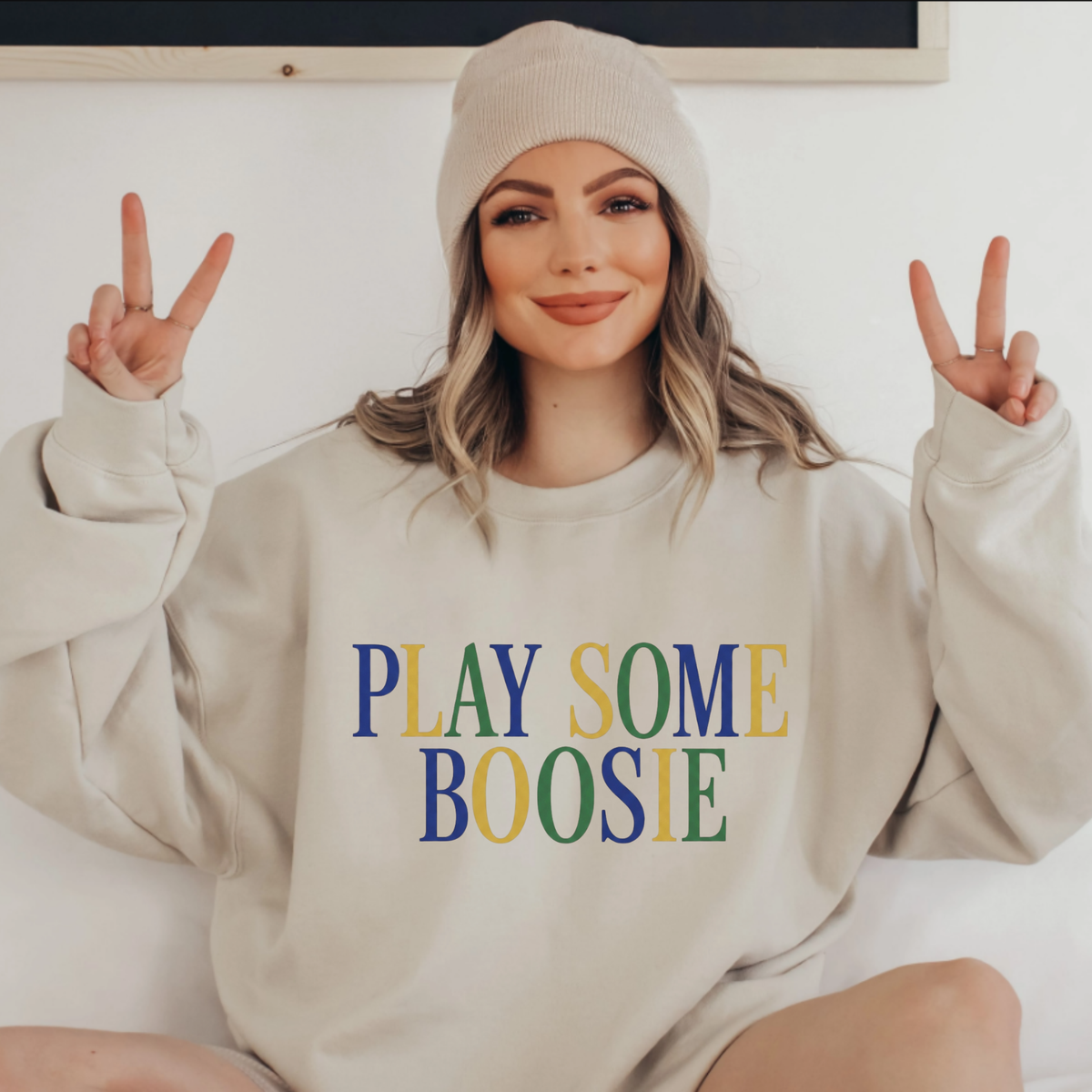 Play Some Boosie Sweatshirt: Funny Southern Culture Music Crewneck