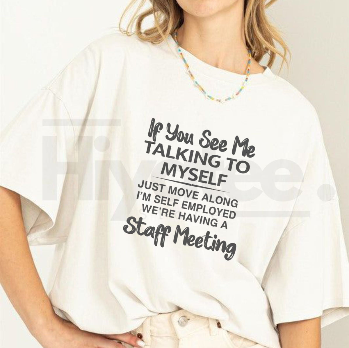 Plus Size "If You See Me Talking To Myself" – Funny Sarcastic Summer Outdoor Sports