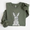 Polka Dot Easter Bunny Dalmatian Print Festive Springtime Pattern With Playful Retro Vibe Sweatshirt