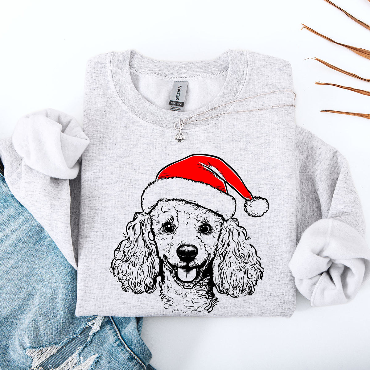 Poodle Santa Christmas Dog Lover Pet Christmas Cheer Limited Edition Graphic Sweatshirt