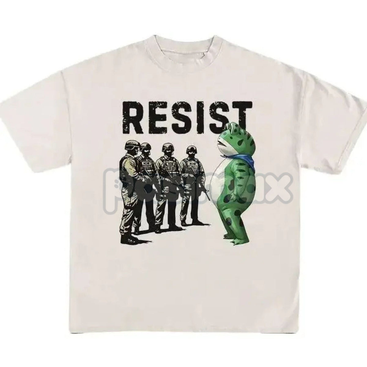 Portland Frog "Resist Fascism" T-Shirt - Anti-Fascism Activism Graphic Tee, Unisex Political Statement Shirt