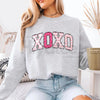 Preppy Valentines Day Sweatshirt: XOXO Women's Retro Hugs and Kisses Crewneck