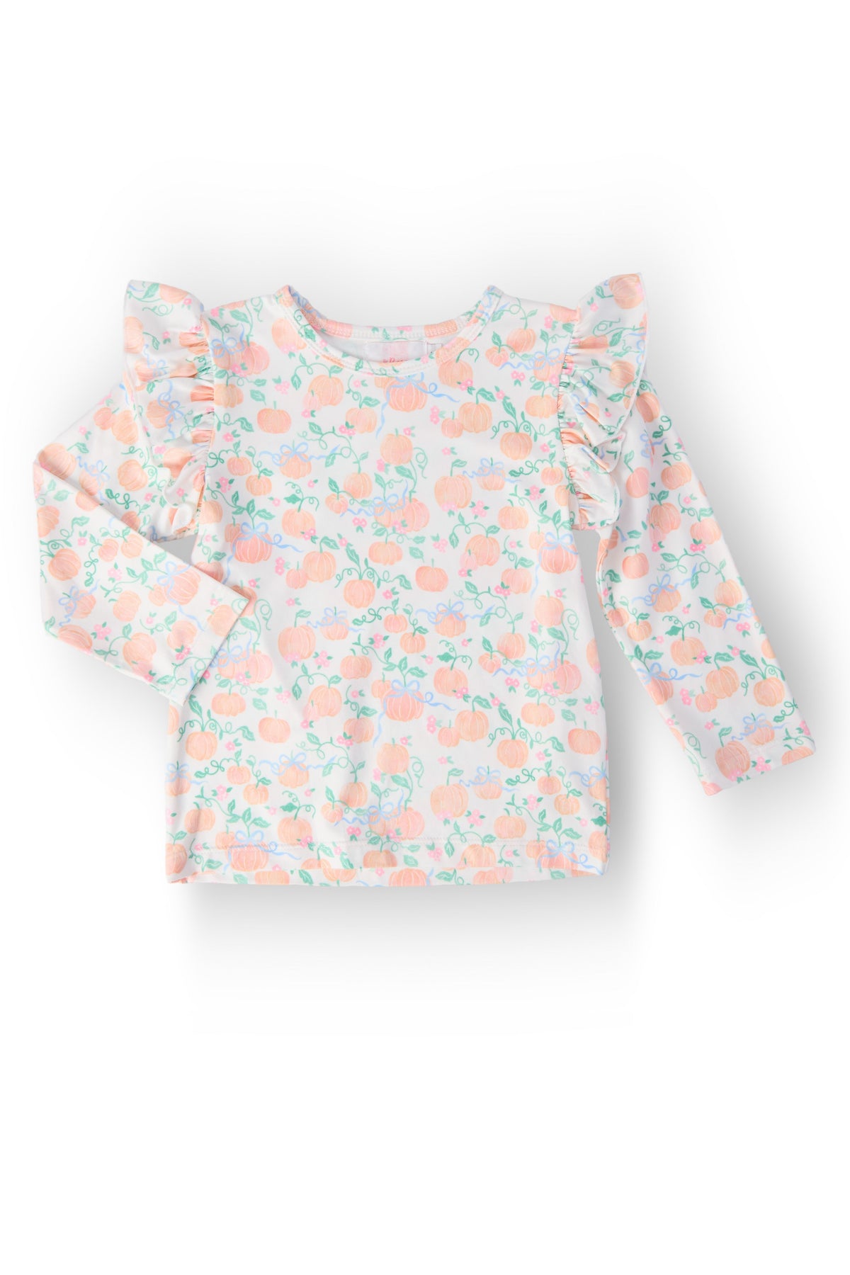 Pretty Pumpkins L/S Ruffle Tee