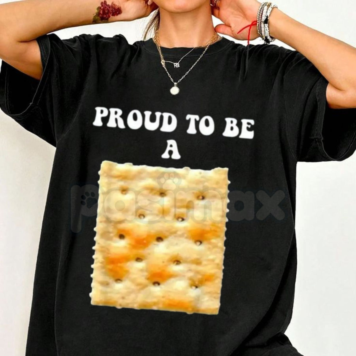 "Proud to Be a Cracker" Funny Holiday T-Shirt - Humorous Christmas Party Costume Tee, Premium 100% Cotton Sarcastic Pun Top, Witty Festive Nutcracker Style Shirt, Unique Holiday Gift for Him & Her, Soft Lived-In Heavyweight Casual Apparel