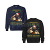 Pucker Up And Kiss My Jolly Ass Shirt | Irreverent Funny Christmas Crewneck | Sarcastic Holiday Jumper | Rude Xmas Gift