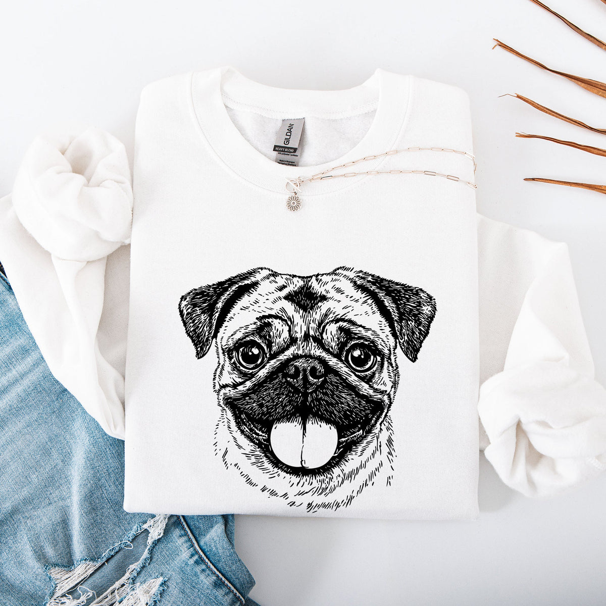 Pug Dog Lover Apparel Pet Breed Cute Pug Lover Enthusiast Dog Parent Favorite Cozy Everyday Sweatshirt
