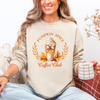 Pumpkin Spice Coffee Club Autumn Floral Sunflower Design Seasonal Cozy Fall Sweatshirt