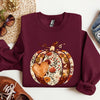 Pumpkin Heart Love Thanksgiving Fall Autumn Halloween Floral Flower Seasonal Sweatshirt