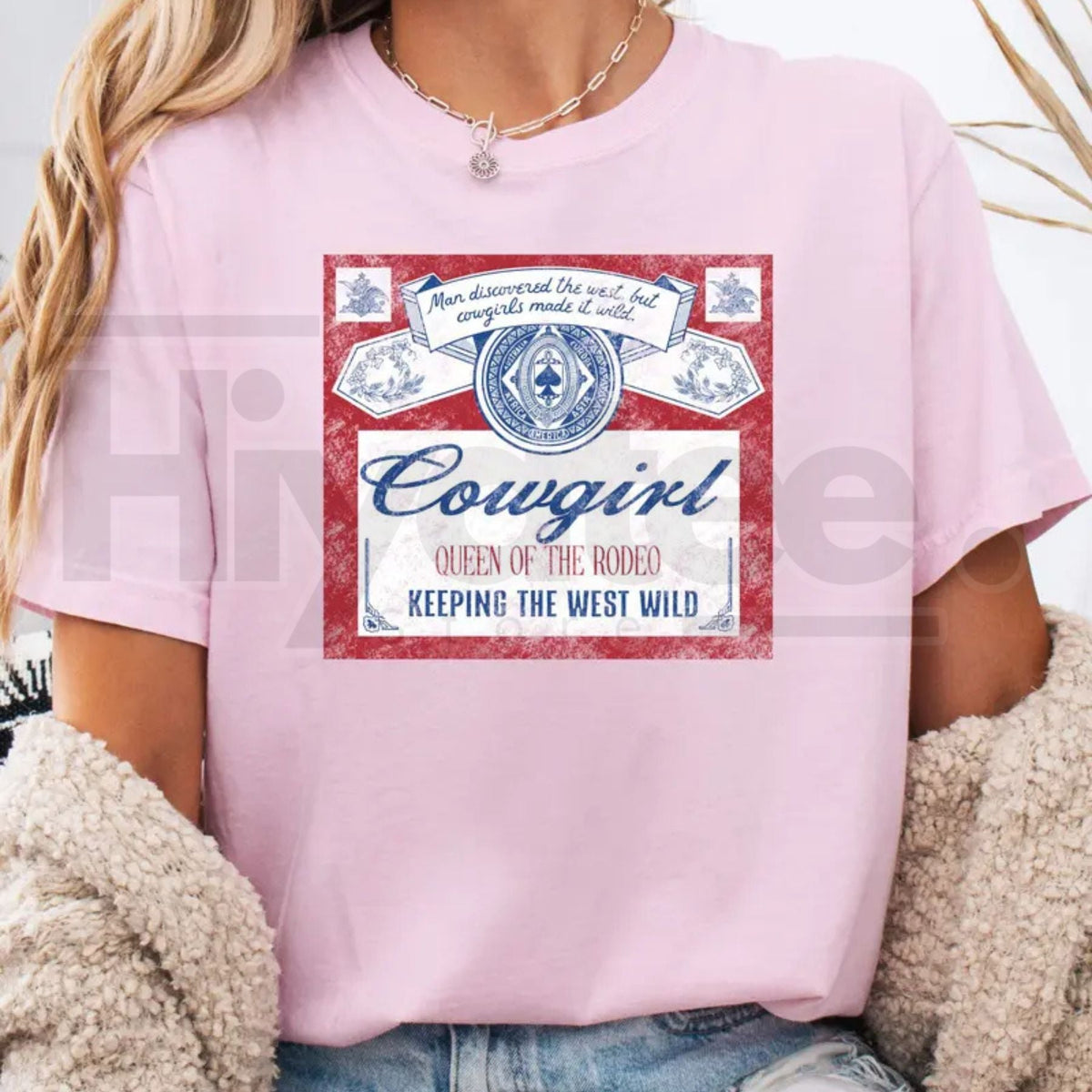 "Queen Of The Rodeo" – Vintage Western Aesthetic Graphic Top