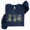 Raccoon Band Playing Guitar Funny Animals Cartoon Graphic Art Illustration Sweatshirt