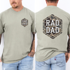 Rad Dad Camouflage Camo Pattern Bold Retro Dad Style Old School Graphic Comfort Colors Tee